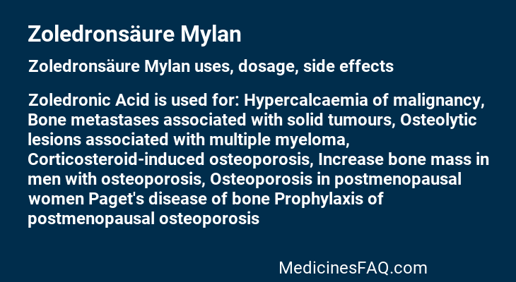 Zoledronsäure Mylan