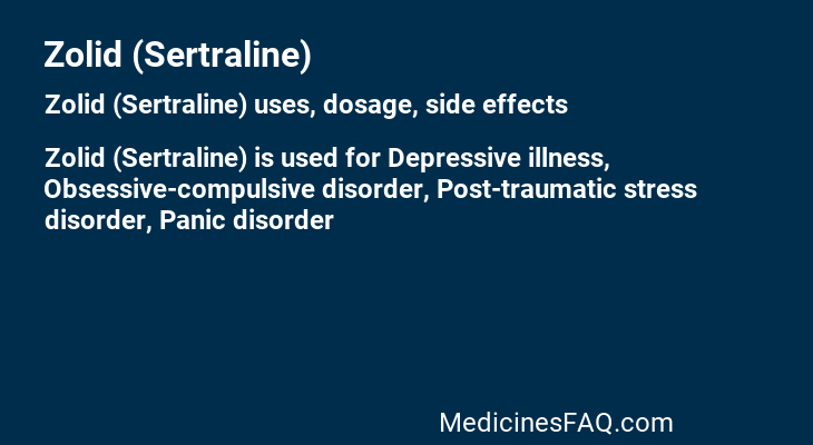 Zolid (Sertraline)