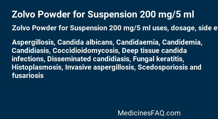 Zolvo Powder for Suspension 200 mg/5 ml