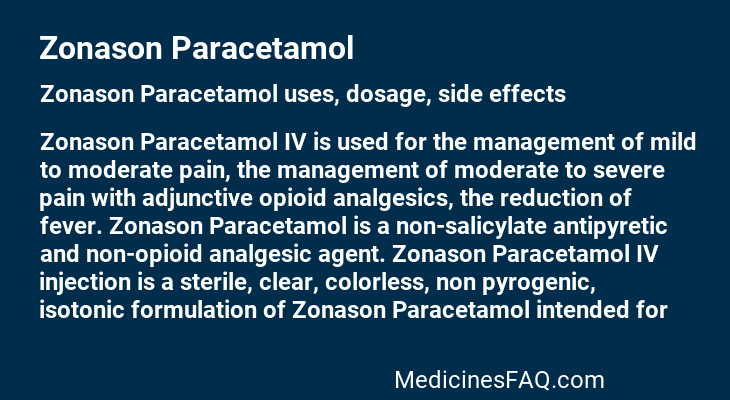 Zonason Paracetamol