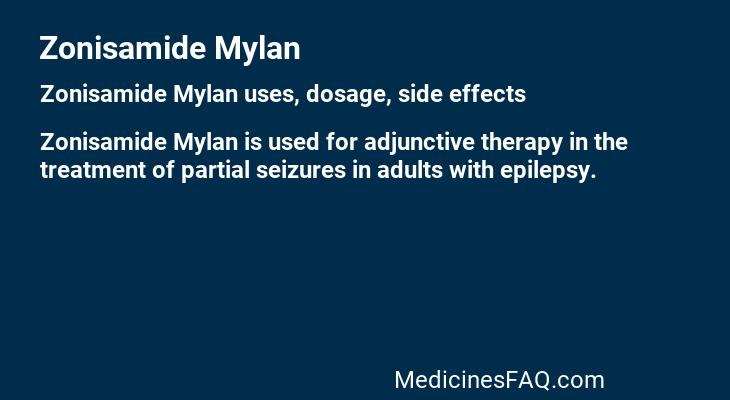 Zonisamide Mylan