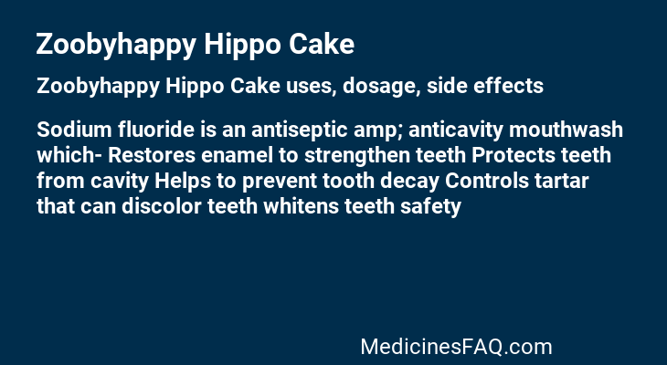 Zoobyhappy Hippo Cake