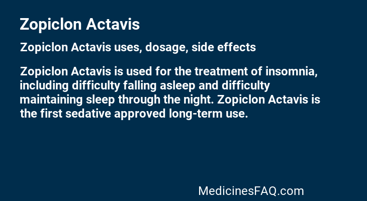 Zopiclon Actavis