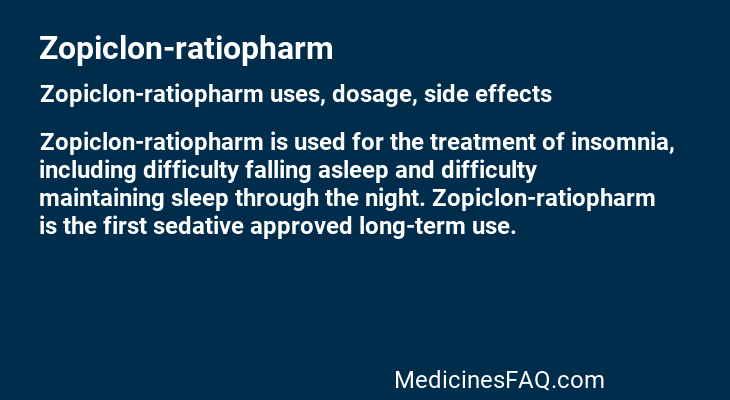 Zopiclon-ratiopharm