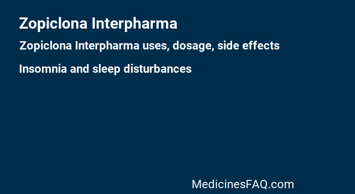 Zopiclona Interpharma