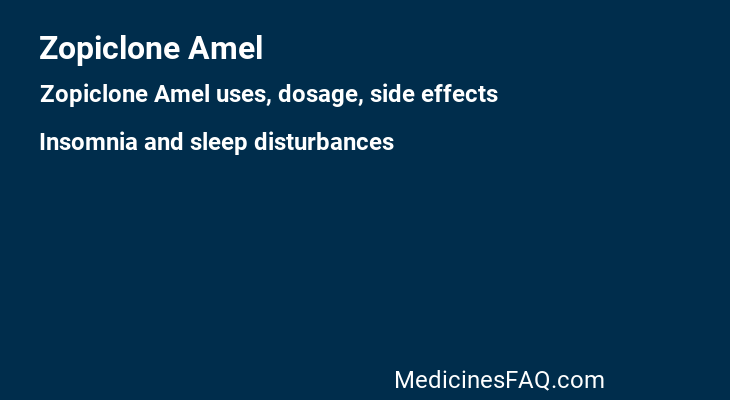 Zopiclone Amel