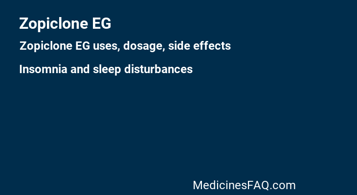 Zopiclone EG