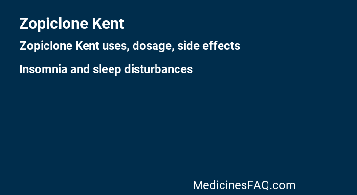 Zopiclone Kent