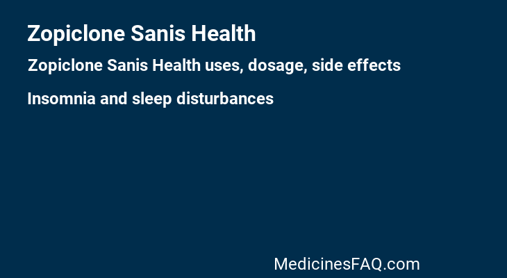 Zopiclone Sanis Health