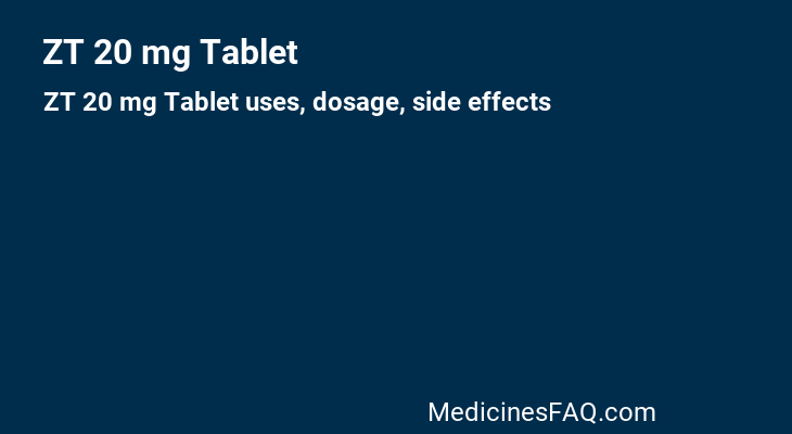 ZT 20 mg Tablet