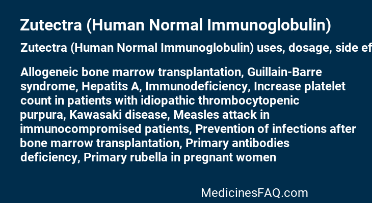 Zutectra (Human Normal Immunoglobulin)