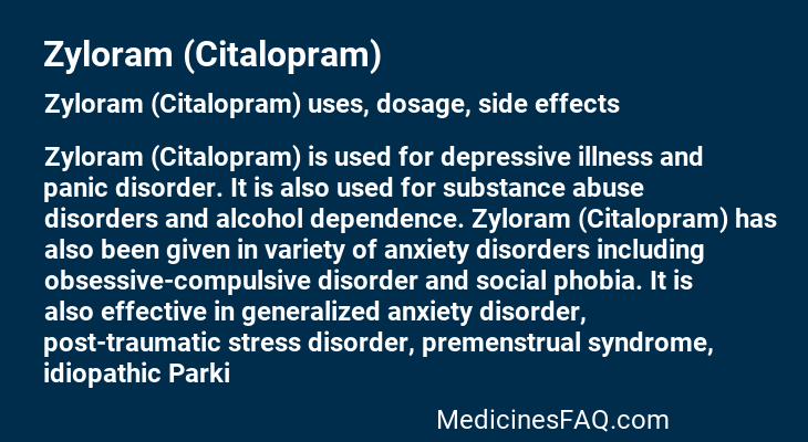 Zyloram (Citalopram)