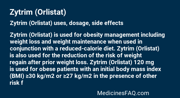 Zytrim (Orlistat)