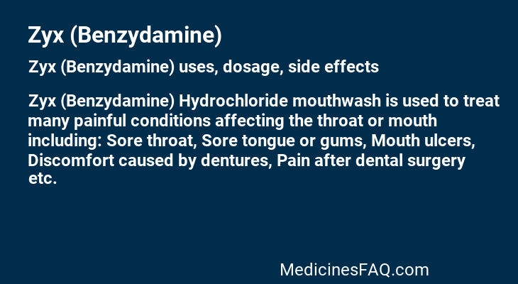 Zyx (Benzydamine)